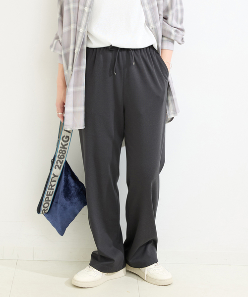 B.C STOCK(ベーセーストック)の「ウォッシャブル / ポンチパンツ(スラックス・レディース・ブラック系その他/アイボリー・FREE)」の2枚目の写真