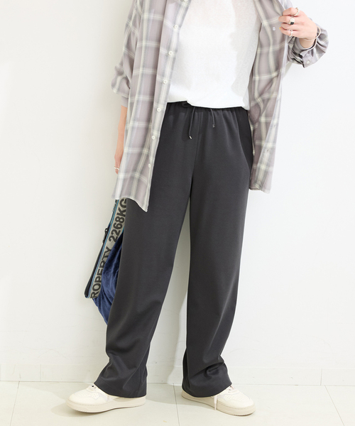 B.C STOCK(ベーセーストック)の「ウォッシャブル / ポンチパンツ(スラックス・レディース・ブラック系その他/アイボリー・FREE)」の8枚目の写真