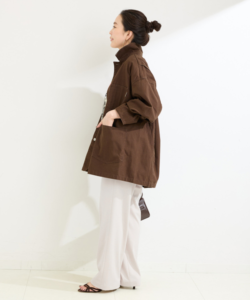 B.C STOCK(ベーセーストック)の「ウォッシャブル / ポンチパンツ(スラックス・レディース・ブラック系その他/アイボリー・FREE)」の13枚目の写真