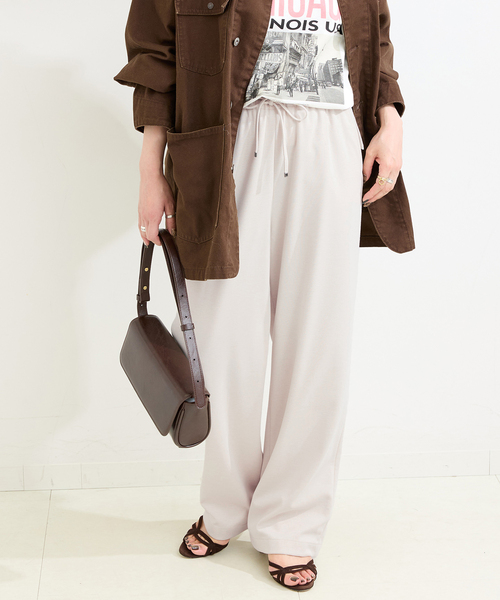 B.C STOCK(ベーセーストック)の「ウォッシャブル / ポンチパンツ(スラックス・レディース・ブラック系その他/アイボリー・FREE)」の16枚目の写真