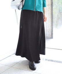 ラップ風ロングスカート