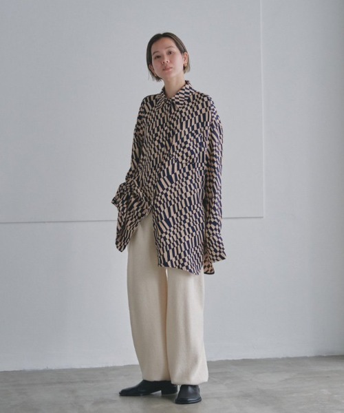トップス todayful geometric over shirt Geometric Over Shirts（シャツ/ブラウス）｜TODAYFUL（トゥデイ