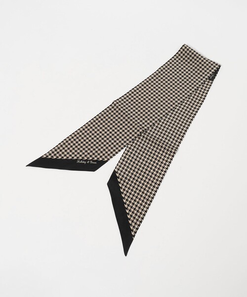 UNITED ARROWS（ユナイテッドアローズ）の「＜HOLLIDAY＆BROWN＞ハウンドトゥ―ス ストール（ストール/ショール・メンズ・ブラック/レッド・FREE）」の2枚目の写真