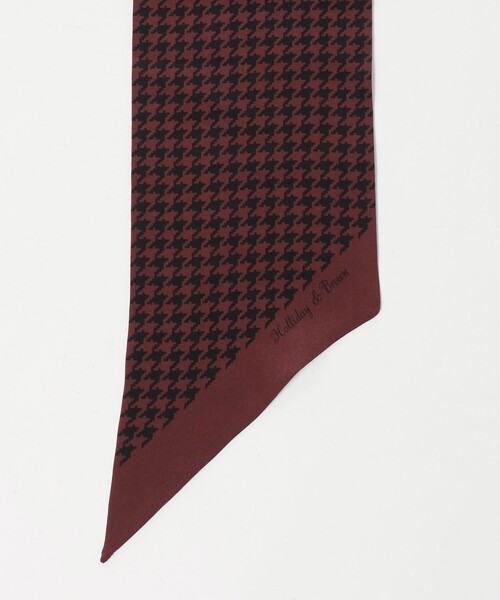 UNITED ARROWS（ユナイテッドアローズ）の「＜HOLLIDAY＆BROWN＞ハウンドトゥ―ス ストール（ストール/ショール・メンズ・ブラック/レッド・FREE）」の5枚目の写真