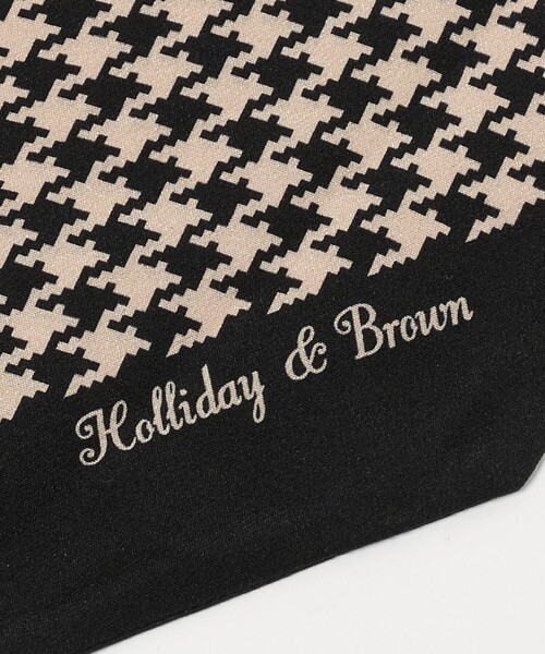 UNITED ARROWS（ユナイテッドアローズ）の「＜HOLLIDAY＆BROWN＞ハウンドトゥ―ス ストール（ストール/ショール・メンズ・ブラック/レッド・FREE）」の7枚目の写真