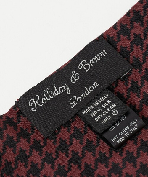 UNITED ARROWS（ユナイテッドアローズ）の「＜HOLLIDAY＆BROWN＞ハウンドトゥ―ス ストール（ストール/ショール・メンズ・ブラック/レッド・FREE）」の9枚目の写真