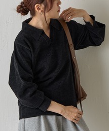 COLONY 2139 | ベロアモールスキッパーポロニット(ニット/セーター)