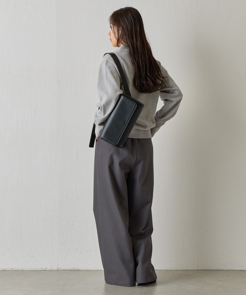 COLONY 2139（コロニートゥーワンスリーナイン）の「ベロアモールスキッパーポロニット（ニット/セーター・レディース・グレー/ブルー/レッド/ベージュ/ブラック・FREE）」の20枚目の写真