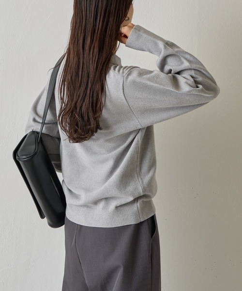 COLONY 2139（コロニートゥーワンスリーナイン）の「ベロアモールスキッパーポロニット（ニット/セーター・レディース・グレー/ブルー/レッド/ベージュ/ブラック・FREE）」の17枚目の写真