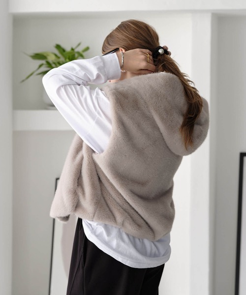 ファーフードベスト（ベスト）｜ZAKKA-BOX（ザッカボックス）の