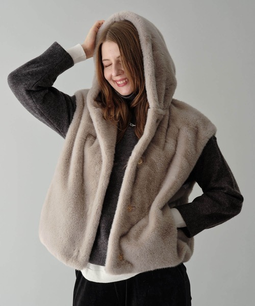 ファーフードベスト（ベスト）｜ZAKKA-BOX（ザッカボックス）の