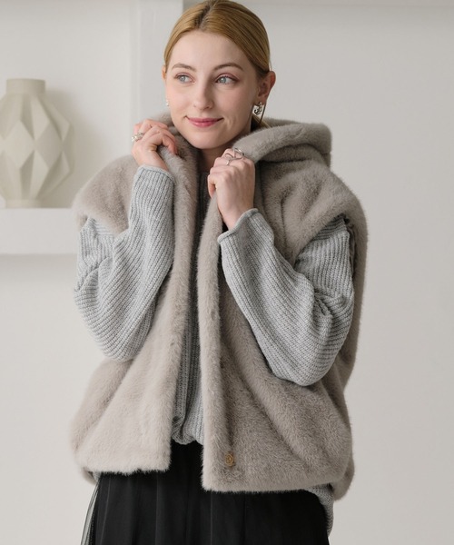 ファーフードベスト（ベスト）｜ZAKKA-BOX（ザッカボックス）の