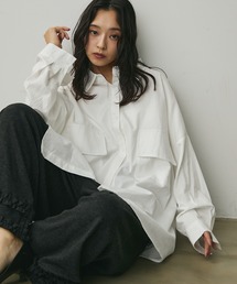 Lunea | ビッグポケットデザインオーバーシャツ(シャツ/ブラウス)