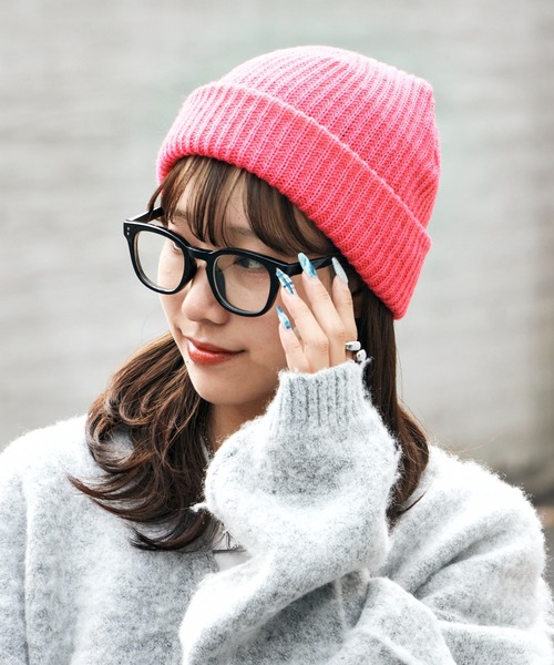 FRUIT OF THE LOOM（フルーツオブザルーム）の「FRUIT OF THE LOOM/フルーツオブザルーム FTL EX STMPLE KNIT WATCH リブ編 2WAY ベーシックビーニー（ニットキャップ/ビーニー・メンズ・ホワイト/ブラック/エンジ/ネイビー/グレー/レッド/ピンク/イエロー/オレンジ/ブルー/ダークグレー・FREE）」の8枚目の写真