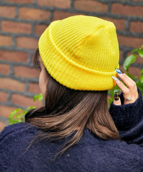 最終価格　rosarymoon ビーニー　イエロー　新品タグ付き 最終価格 rosarymoon ビーニー イエロー 新品タグ付き Bucktail Knit