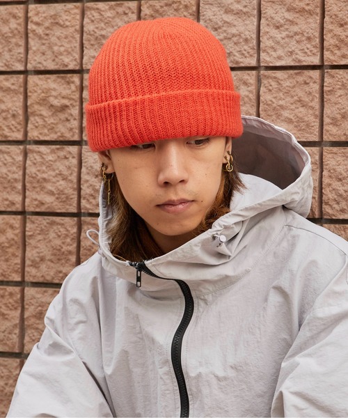 FRUIT OF THE LOOM（フルーツオブザルーム）の「FRUIT OF THE LOOM/フルーツオブザルーム FTL EX STMPLE KNIT WATCH リブ編 2WAY ベーシックビーニー（ニットキャップ/ビーニー・メンズ・ホワイト/ブラック/エンジ/ネイビー/グレー/レッド/ピンク/イエロー/オレンジ/ブルー/ダークグレー・FREE）」の13枚目の写真