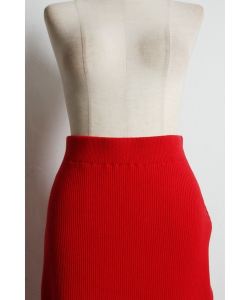 &. NOSTALGIA（アンドドットノスタルジア）の「バックスリットタイトスカート（スカート・レディース・レッド/ブラック・M）」の7枚目の写真