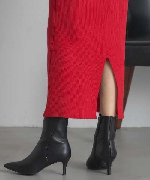 &. NOSTALGIA（アンドドットノスタルジア）の「バックスリットタイトスカート（スカート・レディース・レッド/ブラック・M）」の14枚目の写真