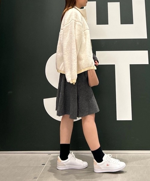 LACOSTE（ラコステ）の「3Dニッティングシームレスフレアドレスセーター（ワンピース・レディース・ネイビー/グレー・38/40/34/36）」の7枚目の写真