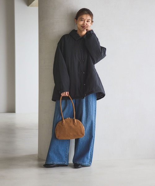 ナゴンスタンス　中綿　コーチジャケット nagonstans(ナゴンスタンス) / 中綿コーチジャケット/38/ナイロン/BLK