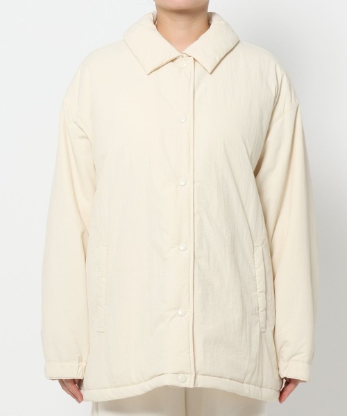 studio CLIP（スタディオクリップ）の「中綿コーチジャケット[プチサイズあり]（その他アウター・レディース・オフホワイト/ブラック・FREE/PF）」の18枚目の写真