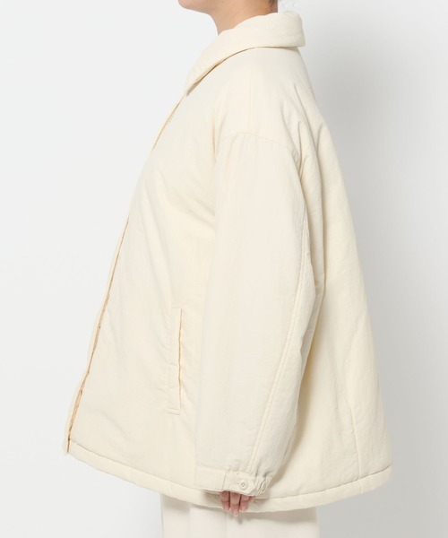 studio CLIP（スタディオクリップ）の「中綿コーチジャケット[プチサイズあり]（その他アウター・レディース・オフホワイト/ブラック・FREE/PF）」の19枚目の写真