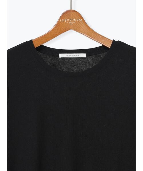 Lugnoncure（ルノンキュール）の「シアースラブテレコ長袖トップス（Tシャツ/カットソー・レディース・ブラック/オフホワイト/グレー・F）」の14枚目の写真