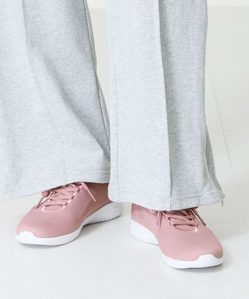 31 Sons de mode（トランテアン　ソン　ドゥ　モード）の「軽量 レースアップ ニット スニーカー /OT3765（スニーカー・レディース・ブラック/ホワイト/ピンク/ブルー・42/41/40/39/38/37/36/35/34）」の4枚目の写真