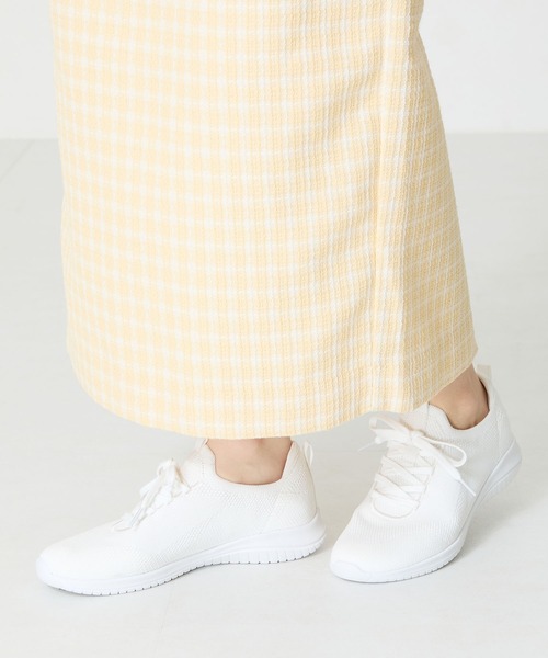 31 Sons de mode（トランテアン　ソン　ドゥ　モード）の「軽量 レースアップ ニット スニーカー /OT3765（スニーカー・レディース・ブラック/ホワイト/ピンク/ブルー・42/41/40/39/38/37/36/35/34）」の10枚目の写真