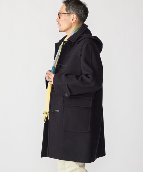 SHIPS（シップス）の「SHIPS: S140 ウールシルク ダッフル コート（ダッフルコート・メンズ・ネイビー・SMALL/MEDIUM/LARGE/X-LARGE）」の6枚目の写真