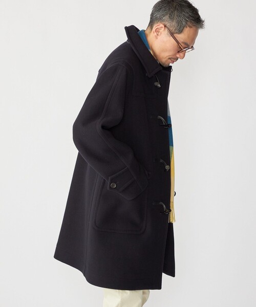 SHIPS（シップス）の「SHIPS: S140 ウールシルク ダッフル コート（ダッフルコート・メンズ・ネイビー・SMALL/MEDIUM/LARGE/X-LARGE）」の13枚目の写真
