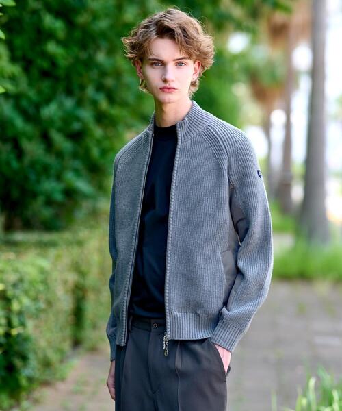 DRESSTERIOR（ドレステリア）の「ミリタリーニットジャケット（カーディガン/ボレロ・メンズ・ブラック/グレー/モスグリーン・90/91/92/94）」の7枚目の写真