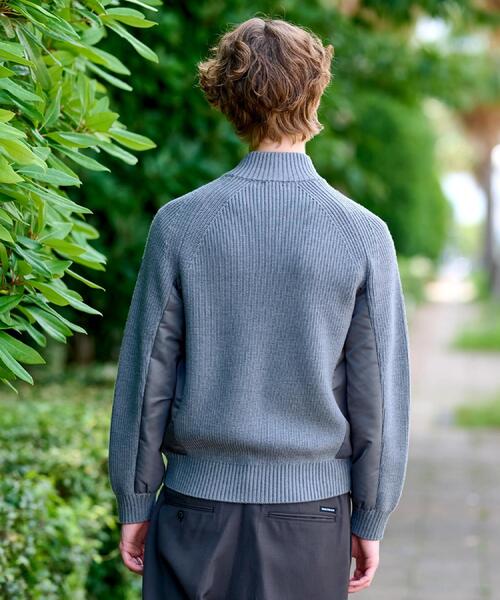 DRESSTERIOR（ドレステリア）の「ミリタリーニットジャケット（カーディガン/ボレロ・メンズ・ブラック/グレー/モスグリーン・90/91/92/94）」の9枚目の写真