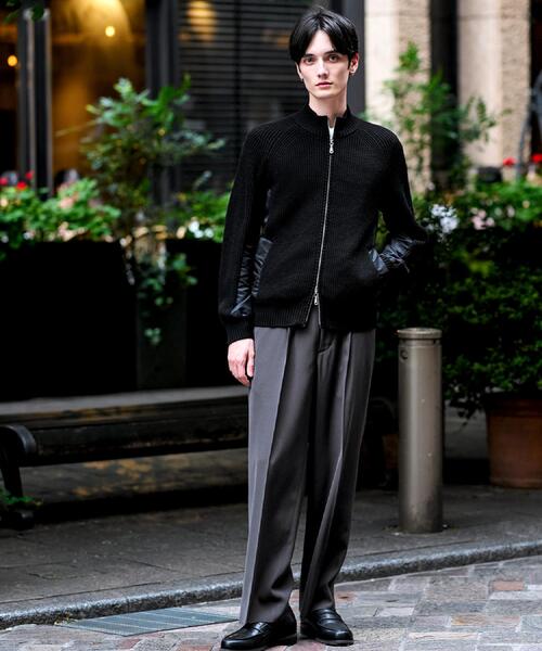 DRESSTERIOR（ドレステリア）の「ミリタリーニットジャケット（カーディガン/ボレロ・メンズ・ブラック/グレー/モスグリーン・90/91/92/94）」の20枚目の写真