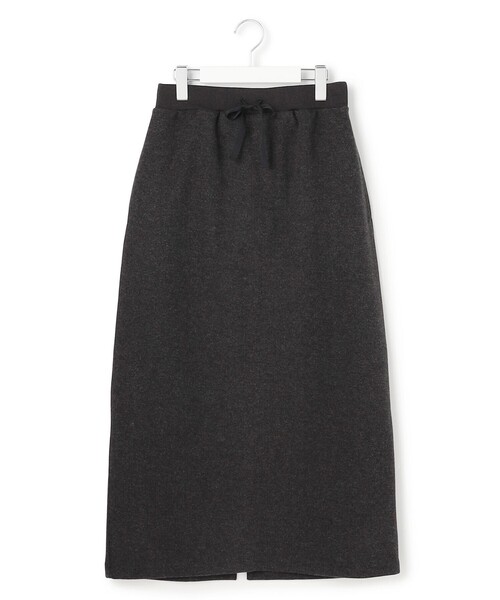WOMEN】ウールライクジャージー タイトロングスカート（スカート）｜J