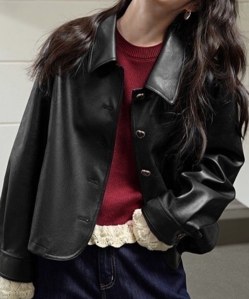 SHEPP(シープ)の「裾フリルクルーネックニット(ニット/セーター・レディース・グレー/アイボリー/ブラック/ワイン・F)」の14枚目の写真