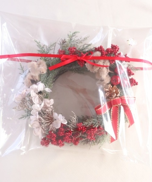 セール】華やかな針葉樹のクリスマスリース（インテリア雑貨）｜Salon