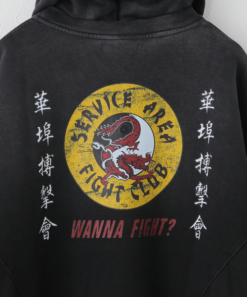 JOURNAL STANDARD（ジャーナルスタンダード）の「【SERVICE AREA】 Fight Club Hood（パーカー・レディース・ブラック・LARGE）」の7枚目の写真