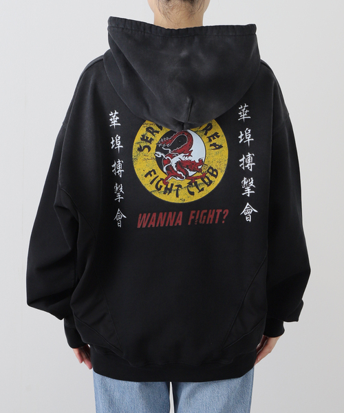 JOURNAL STANDARD（ジャーナルスタンダード）の「【SERVICE AREA】 Fight Club Hood（パーカー・レディース・ブラック・LARGE）」の14枚目の写真