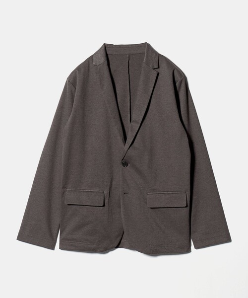 A DAY IN THE LIFE UNITED ARROWS(アデイインザライフユナイテッドアローズ)の「メランジ ツイルジャージー カーディガンジャケット<A DAY IN THE LIFE>(カーディガン/ボレロ・メンズ・モカ/ネイビー/グレー系・M/L/S)」の1枚目の写真