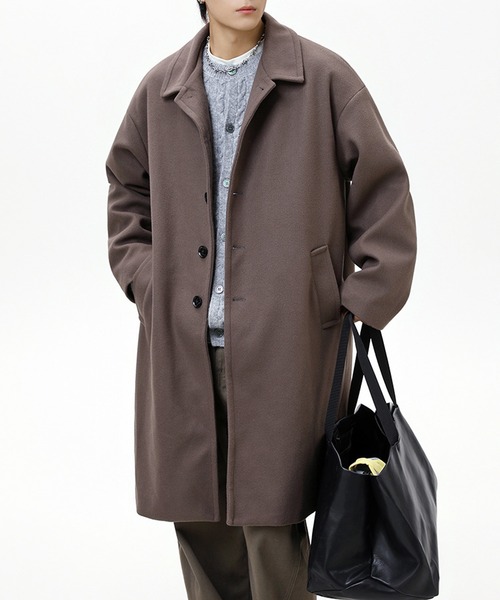 THOR ウォッシャブルメルトン オーバーサイズ ステンカラーコート