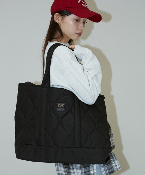 TAION/タイオン MILITARY ZIP TOP TOTE DOWN BAG-M 限定展開