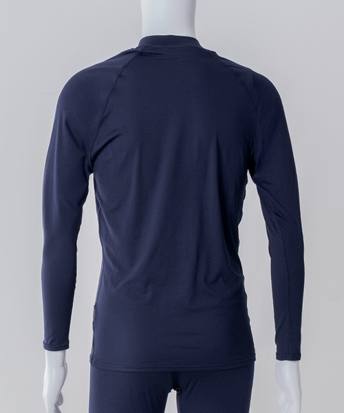 Reebok（リーボック）の「Reebok リーボック ブランド ワンポイント ロゴ ハイネック 長袖シャツ インナー（インナーウェア/肌着・メンズ・ブラック/ネイビー/チャコール・M/L/LL）」の5枚目の写真