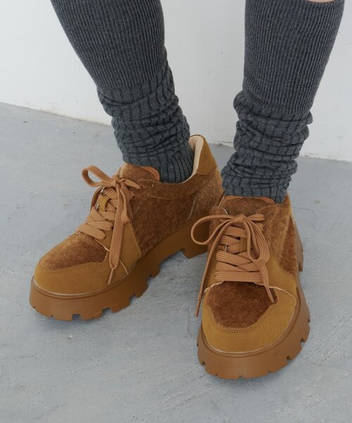 Kastane(カスタネ)の「*ハラコスニーカー(スニーカー・レディース・ブラック/キャメル・36/37/38)」の3枚目の写真