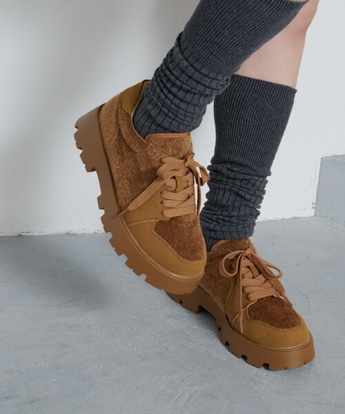 Kastane(カスタネ)の「*ハラコスニーカー(スニーカー・レディース・ブラック/キャメル・36/37/38)」の5枚目の写真