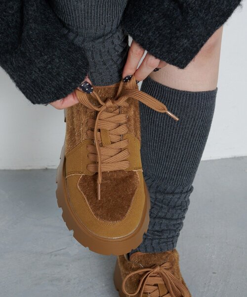 Kastane(カスタネ)の「*ハラコスニーカー(スニーカー・レディース・ブラック/キャメル・36/37/38)」の6枚目の写真