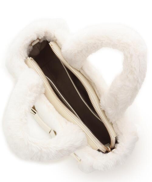 ワンポイントリボン ファーバッグ（ハンドバッグ）｜Samantha Thavasa