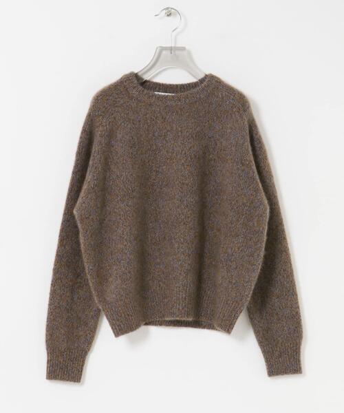 URBAN RESEARCH(アーバンリサーチ)の「new basic CASHMERE SILK MOULINE CREW-NECK KNIT(ニット/セーター・レディース・グレー系その他/ブラウン系その他・FREE)」の2枚目の写真