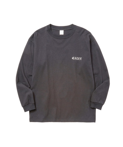 CALEE(キャリー)の「VINTAGE TYPE EMBROIDERY L/S TEE <EXCLUSIVE>(Tシャツ/カットソー・メンズ・チャコールグレー・MEDIUM/LARGE/X-LARGE/XX-LARGE)」の1枚目の写真