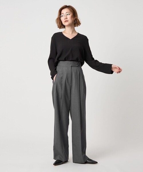 パンツ conte conte＞2タック ワイドパンツ（その他パンツ）｜conte（コンテ）の